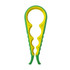 A multi-purpose jar opener featuring a green and yellow design, with a textured grip for easy handling.