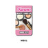 A collection of makeup products, including powders and brushes, on a pink background featuring a logo.