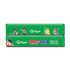 A green Flexi Ruler featuring cartoon characters and a logo, with measurement markings on both edges.