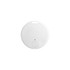 A white circular anti-loss smart tag with a small branding logo and a light indicator.