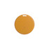 A round, yellow anti-loss smart tag featuring a small indicator light and a hole for attachment.