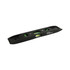 A black magnetic torpedo level featuring two vials for measuring horizontal and vertical alignment, with branding present.