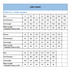 A size chart displaying measurements for unisex, women's, and kids' long sleeve jerseys in various sizes.