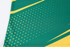 A green and yellow sublimated sports long sleeves shirt featuring a dotted design and angled stripes, with a logo present.