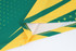 A green and yellow long-sleeve sports shirt featuring a micro mesh design and a logo on the fabric.