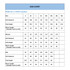 A size chart displaying measurements for men's, women's, and kids' long sleeve shirts in various sizes.