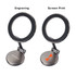 A sticky magnetic car phone holder with a silver and black finish, featuring a flexible arm for positioning.