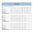 A size chart displaying measurements for men's, women's, and kids' long sleeve polos, including chest and length sizes.