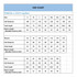 A size chart featuring measurements for unisex adults, women, and kids for long sleeve polo shirts, with various sizes listed.
