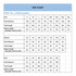 A size chart featuring measurements for unisex long sleeve jerseys, including chest and sleeve lengths for men, women, and kids.