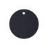 A drink bottle cover in a circular shape, featuring a black colour with a hole for attachment.