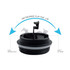 A drink bottle lid featuring a 180-degree flip-top design, black with a silicone seal and an easy sipping hole.