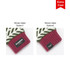 A pair of Kids Jacquard Fingerless Gloves with a flip cover, featuring a green and white pattern and a maroon cuff.