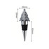 A drink bottle stopper featuring a festive silver Christmas tree design with a black silicone base.