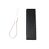 A pink charging phone strap with a white connector, alongside a black rectangular box.