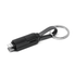 A black 60W 3-In-1 ABS charging cable with a keyring attachment and textured grip.
