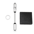 A 60W 3-In-1 aluminium charging cable in silver, accompanied by a black box and a keyring.