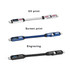 A 100W 3-In-1 aluminium charging cable in white, blue, and black featuring a digital display and logo.