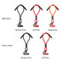 A collection of five 60W Charging Phone Straps in black, red, and orange, featuring various print options and a logo.