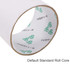 A roll of BOPP packaging tape with a standard cardboard core, featuring a plain white exterior and logo design inside.