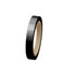 A roll of black BOPP packaging tape on a cardboard core with a smooth finish.