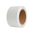 A roll of self-adhesive reinforced kraft paper tape in a translucent finish with a cardboard core.