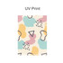 A4 L-shaped open folder with a colourful abstract pattern featuring pastel pink, blue, and yellow shapes.