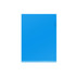A4 L-shaped open folder in bright blue with a rounded edge and a slot for holding documents.