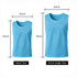 A blue polyester mesh training bib, available in adult and extra-large sizes, with dimensions indicated.