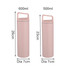 A drink bottle in pink with a handle, available in 500ml and 600ml sizes, featuring a sleek design.