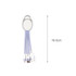 A 3-in-1 charging cable in lavender with a keyring attachment, featuring multiple connector options.