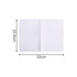 A soft PVC folder in white, measuring 22.6 cm by 32 cm, with an open design.