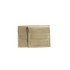 A pair of gold PU leather flip jewelry pouches with a textured finish and a sleek design.