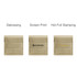 A PU leather flip jewelry pouch in beige with three branding options: debossing, screen print, and hot foil stamping.
