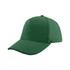 A green PU leather baseball cap with a curved brim and stitched detailing. It features a branding logo.