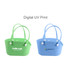 A green and a blue pet bag with holes, featuring different designs and logos. Both feature handles for easy carrying.