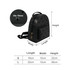 A black EVA Holes Backpack featuring a solid design with a front pocket and perforated detailing.