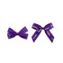 Two purple adhesive bows, one with "Forward" and the other with "Chocolate" in gold lettering.