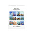 A vertical wall calendar featuring colourful illustrations of iconic cityscapes from around the world.