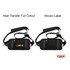 A black travel fanny pack with adjustable straps and a woven label, featuring two design options.