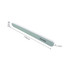 A double-sided polished nail file in green and white, measuring 178mm in length and 20mm in width.