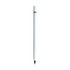A white pencil with a sleek design, featuring a silver accent near the tip. It has a logo on the side.