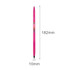 A pink double-ended pencil and ballpoint pen with dimensions: 182mm long and 10mm wide. Features a logo.