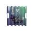 A set of green and blue cardboard clappers with a variety of graphics and a logo.