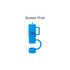 A drink bottle in blue, featuring a cup-shaped silicone straw cover with a handle and a logo.