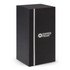A black packaging box featuring a logo, designed for the Swiss Peak Stealth Vacuum Mug.