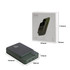 A green 10000mAh magnetic wireless power bank alongside its packaging, featuring various ports and a logo.
