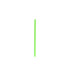A reusable silicone straw in bright green, featuring a smooth surface and a simple design. It includes a logo.
