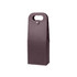 A drink bottle bag in a deep purple shade, designed to hold two wine bottles, featuring a handle and a snap closure.