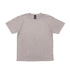 A light beige T-shirt featuring short sleeves and a logo tag on the neck.